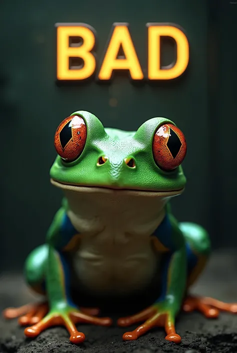 Hi, can you create a video for a CRYPTO TOKEN called "BAD"? It’s the "BAD" Crypto that will dominate all other crypto tokens, making Bitcoin, XRP, and Dogecoin bow before it.

The design or face of the "BAD CRYPTO TOKEN MEMES" should be a frog that looks l...