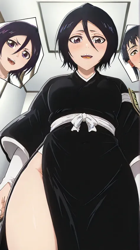 Score_9, Score_8_up, Score_7_up, Score_6_up, Score_5_up, Score_4_up, Source_anime, Rukia Kuchiki, Rukia Kuchiki from bleach, Tag1, Tag2, Quality_masterpiece, Anatomically correct, Beautiful face, Perfect face, Highly detailed beautiful face and eyes, Attra...