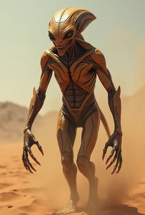 Picture of digil khalifa as a desert alien, dangerous