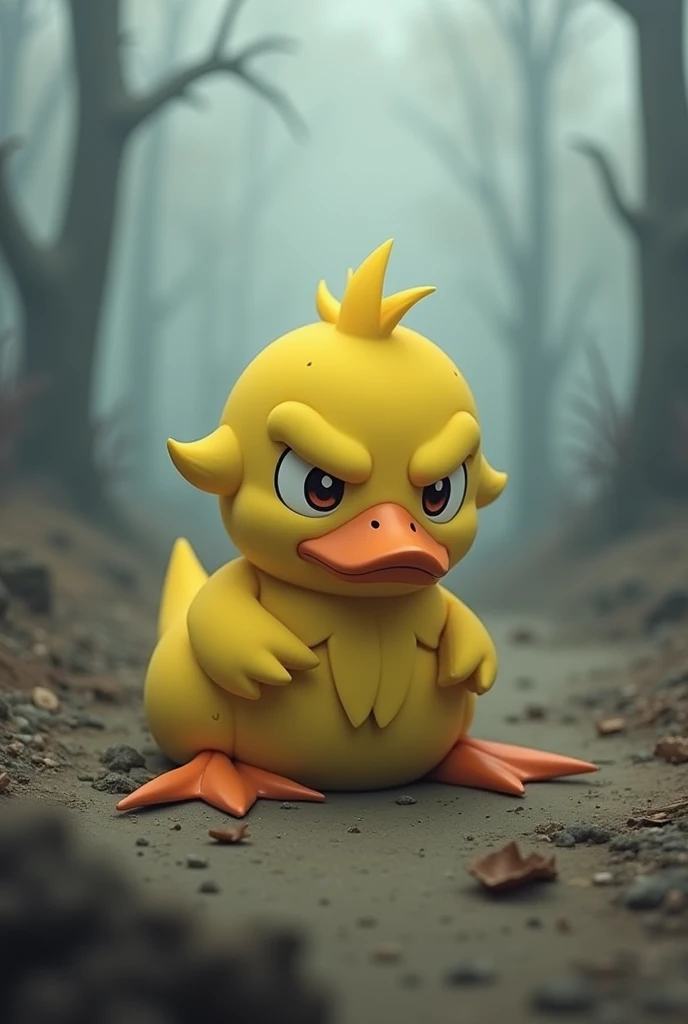 Haz al Pokémon Psyduck triste y abandonado
