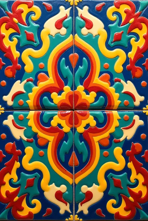 Mexican wall tile ,  vibes de San Miguel de Allende, colorful, Mar, etc