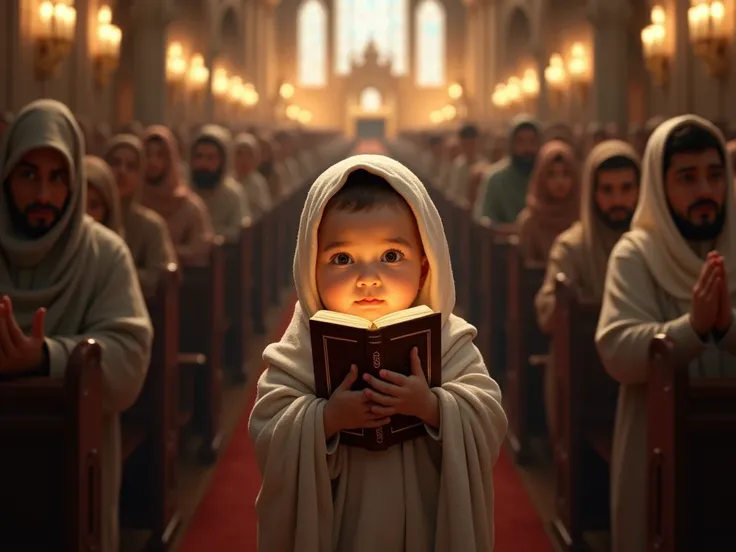 BABY HOLDS QURAN AMONG THOUSANDS OF CHURCH WORSHIPPERS