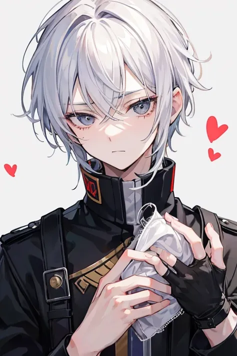  An 18-year-old boy with medium white hair and black eyes is a great and very kind person loves to help others besides being very innocent and being considered attractive and with a very cute face, yet he hides within himself when he is irritated he has a ...