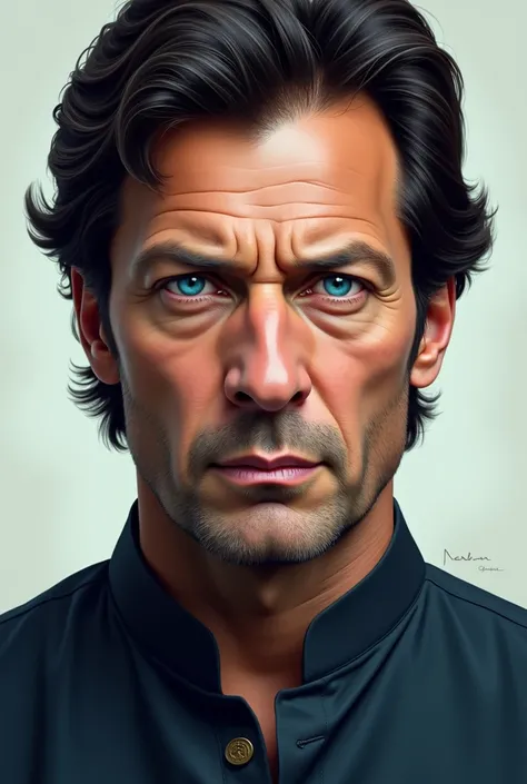 Imran khan with blue eyes