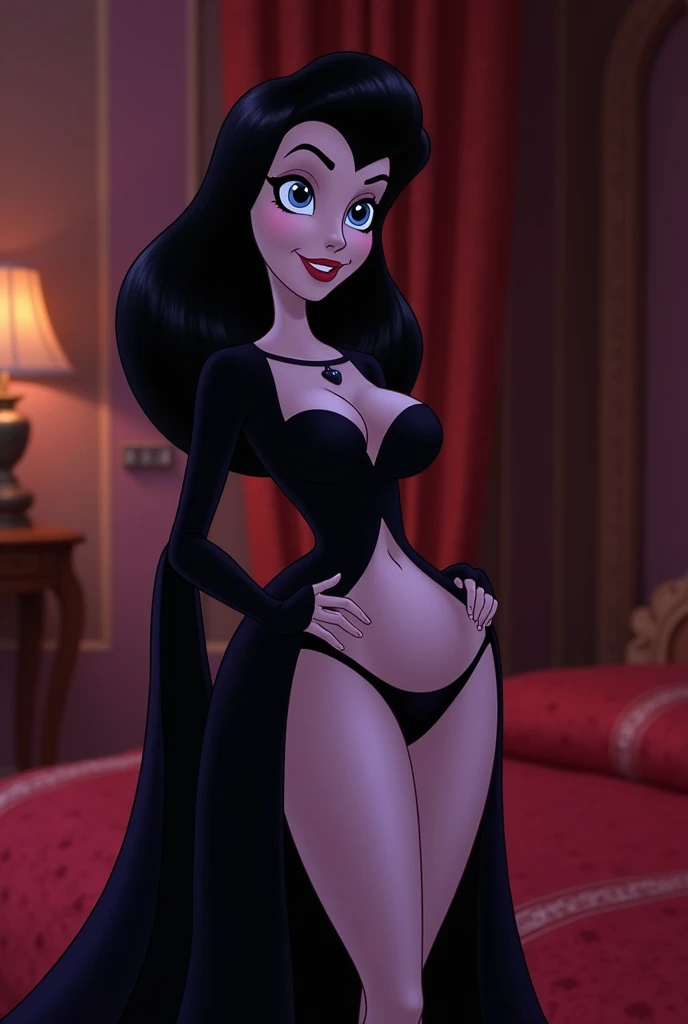 Genera a Mavis from Hotel Transylvania showing her vagina 