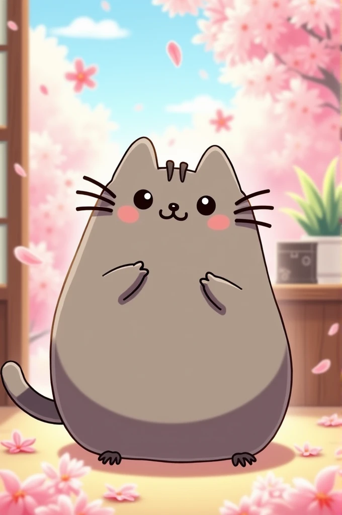 Pusheen w stylu anime