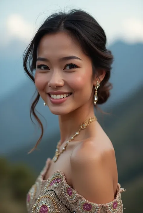 Create a portrait profile picture for Miss Nepal to submit at Miss Universe