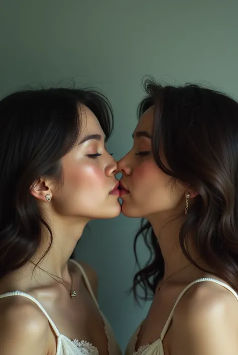 Place two photos of me kissing each other 