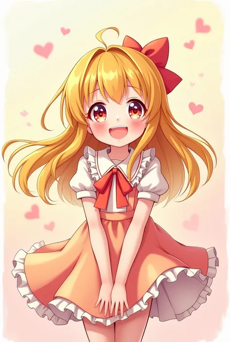 Happy anime girl