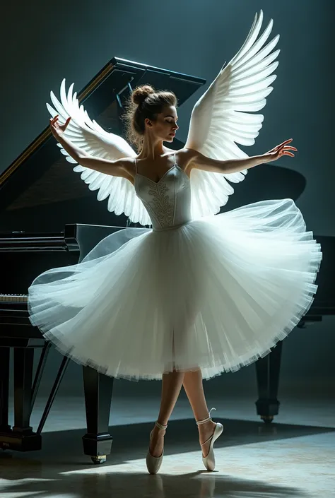 Swan Queen ballerina piano odette swan wings