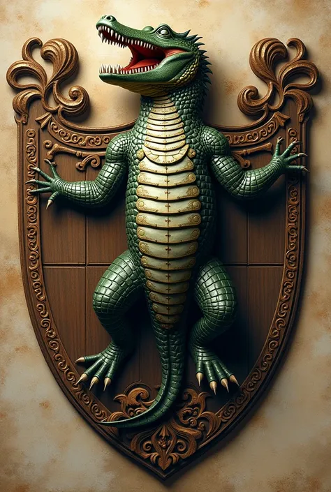 ((crocodile coat of arms)),  chivalry, greatness ,  brutality 