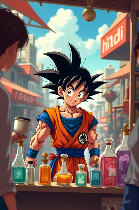 Goku sells perfumes