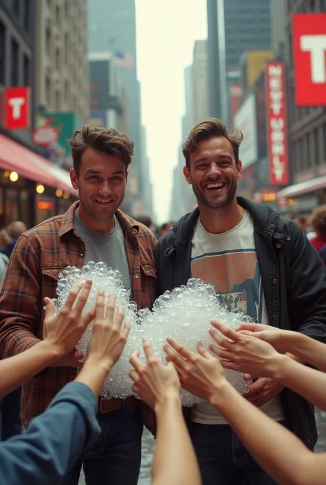 Two men’s selling bubble wraps to people in 1995