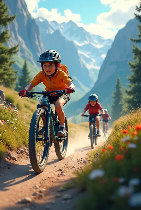 4k ultra realistic ride world of 20-inch mountain bikes!" for young adventurers