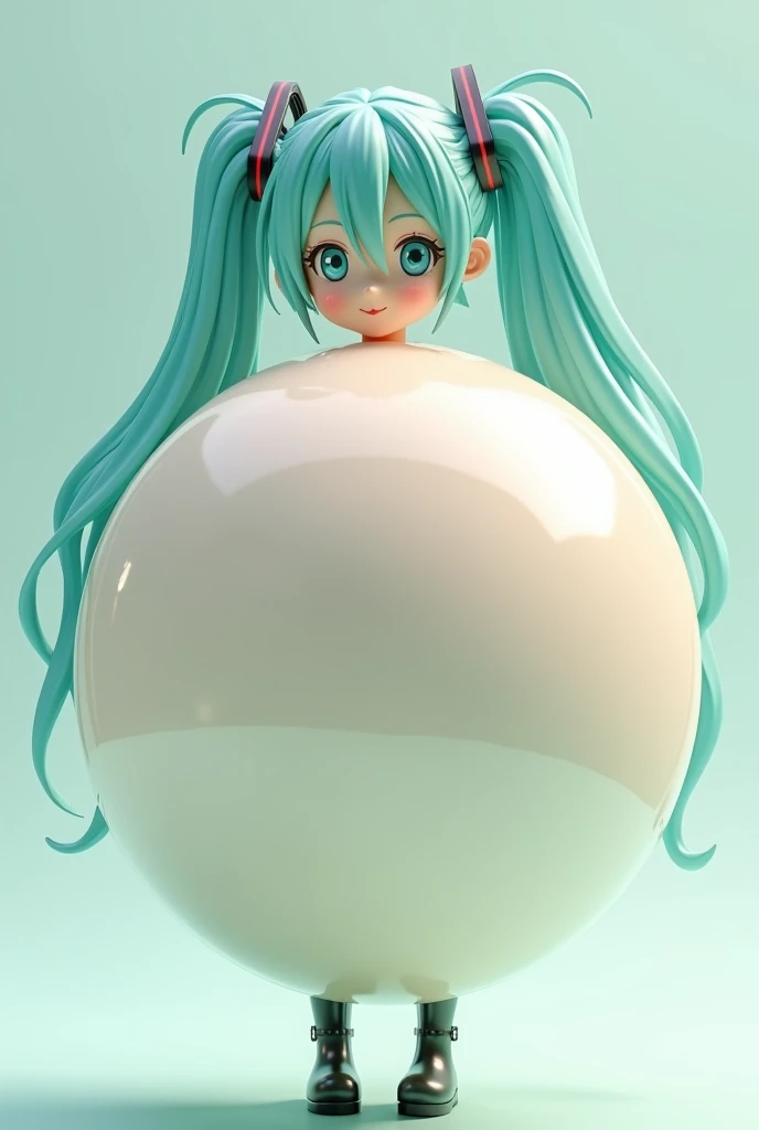 Hatsune Miku Inflated, big and round like a balloon