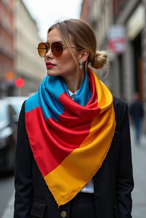 Tricolour scarf 
