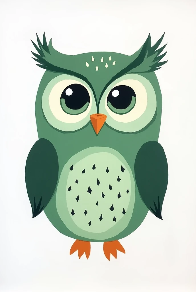 Create a cute owl image on a white canvas that faces the opposite and its size is created from 0s and 1s in shades of green  ,Create a cute owl image created by the artist created from 0s and 1s in shades of green