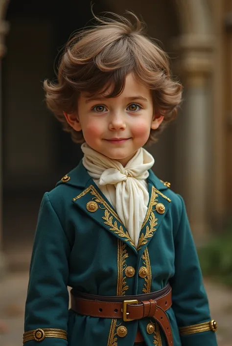 Prince Edmund, at just , is a curious and energetic  with a natural charm that endears him to everyone around him. He has soft, tousled brown hair that falls just above his bright, inquisitive eyes. His youthful features give him a sense of innocence, yet ...