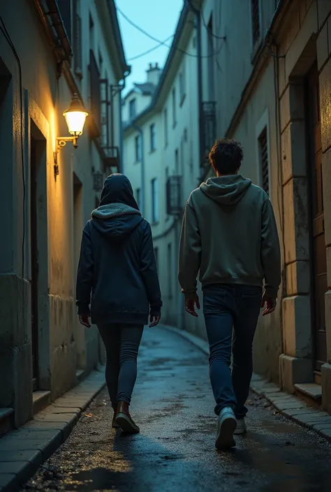 Scène : Le voleur poignarde les passants dans une ruelle sombre
Rapide:
"Une ruelle sombre et étroite éclairée par un seul lampadaire vacillant. La scène montre un homme dune vingtaine dannées, le voleur, au visage rude et aux cheveux noirs courts et en ba...