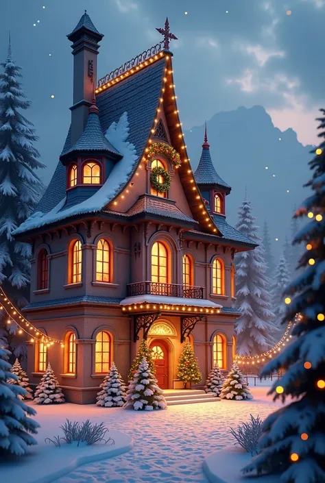 Examples of Christmas Building Scenery