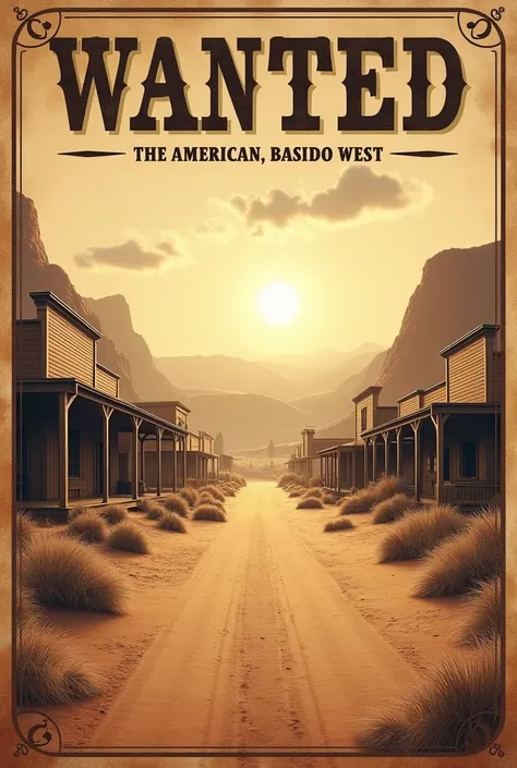 Create an Old West style poster background. 