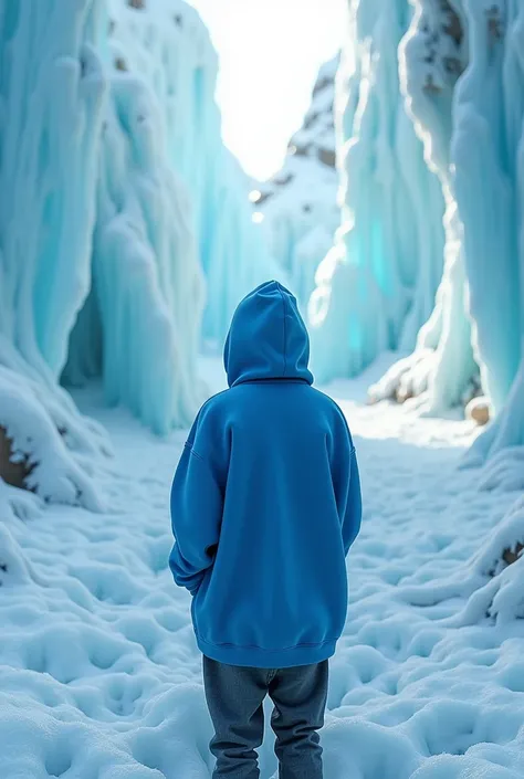 Ice with blue sweatshirt 