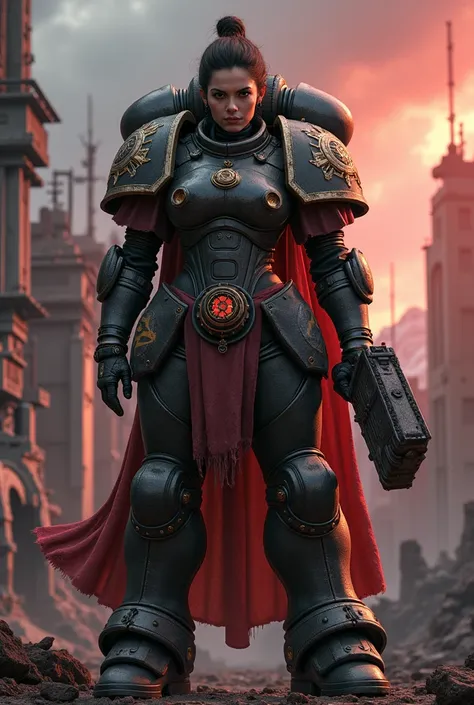 Warhammer 40k style girl 