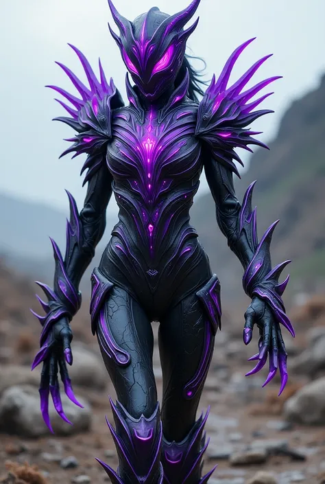 **(( create an image about a character walking in an apocalyptic landscape ))** ** Detailed description of a female Kamen Rider based on the number 06 :**  

 A female Kamen Rider with a monstrous and powerful appearance ,  her armor represents the number ...