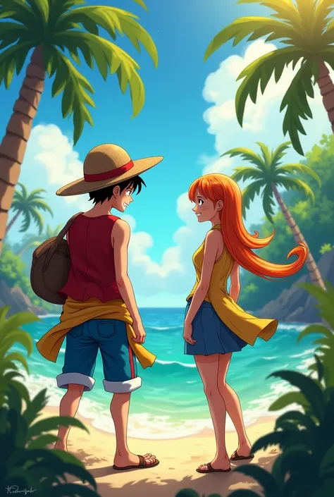 Luffy y Nami