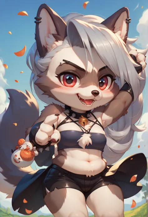 chibi, Peituda,furry wolf, loona, bunda muito grande, kawai sexy