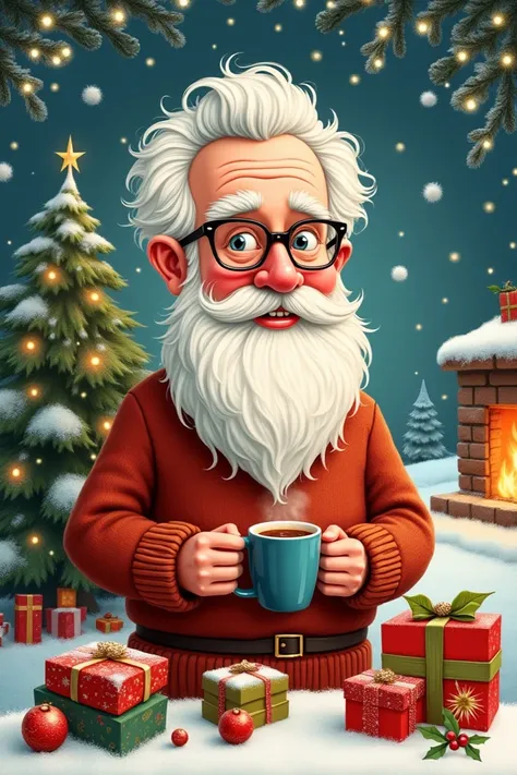 Can you create a gift card from Secret Santa wishing Merry Christmas to the professor of Journalism?