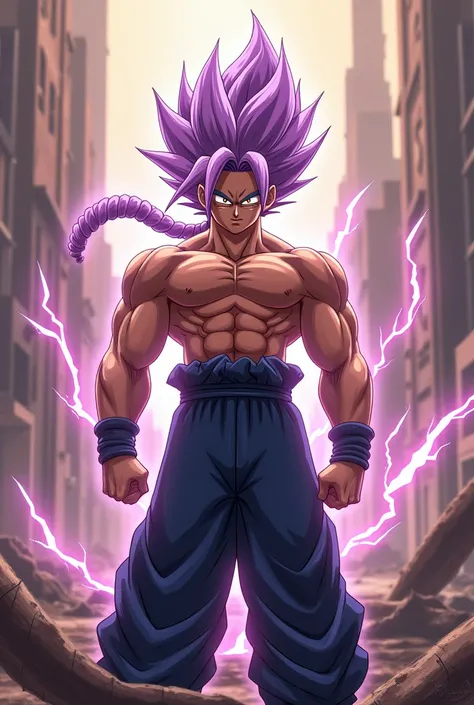 Future Trunks transformed into sayajin