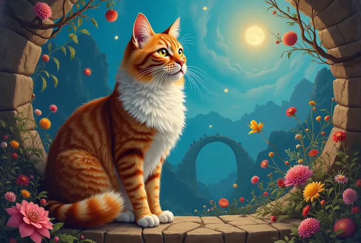  Painting, BEAUTIFUL 4K ART , 詳細なPainting 4K, アレッサンドロ・パウタッソのPainting, Rendered in high resolution, Vadim Kashin.  super real , 詳細な 4k Painting,   by Alessandro Pautasso, Cat in a cat painting,  Colourful and Detailed,  Amazing Artwork 