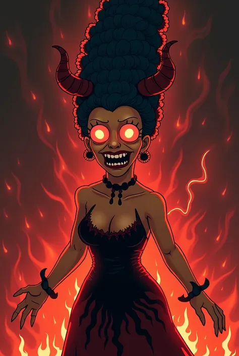 Marge Simpsons in devil costume