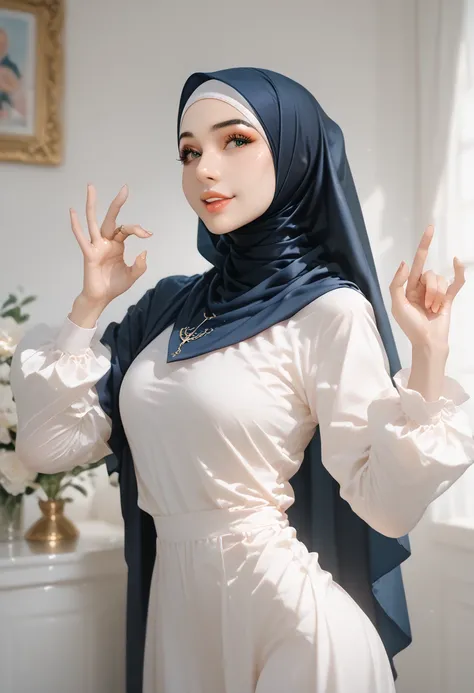 1 girl,beauty,hijab,random porn pose