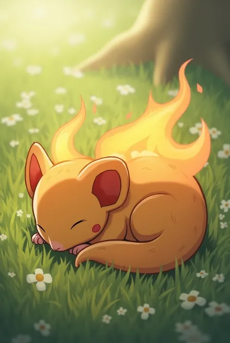 Pokémon Cindaquil sleeping 