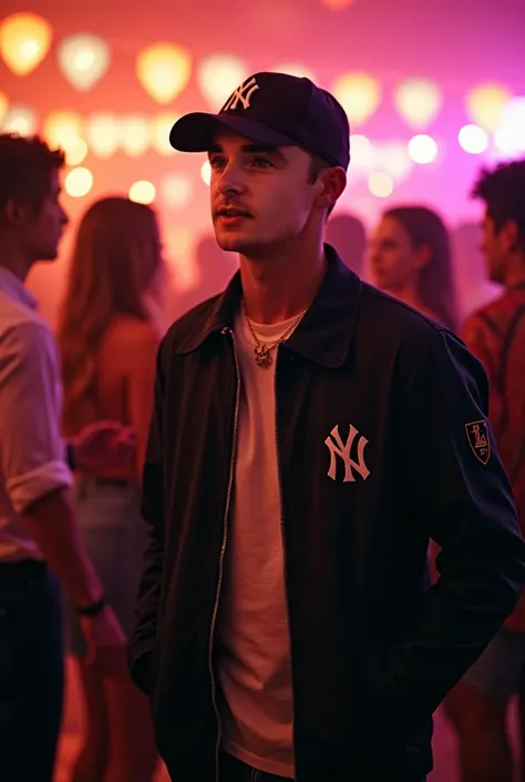 I was invited to a party with friends, the birthday belongs to a friend, I am a 19-year-old man, short hair, I wear a Yankees hat, athletic build and Lauren polo coat..