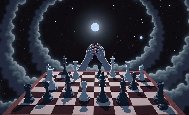 (masterpiece, top quality, best quality, official art,beautiful and aesthetic:1.2),(4K,8k, best quality,masterpiece:1.2),(((white background))), Alone,Game illustrations， A chess board ，Red and white checkerboard grid， The pieces on it are waiting for ，Foc...