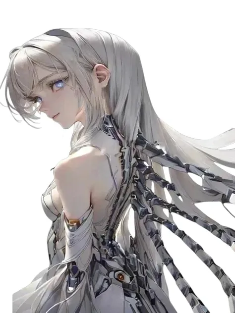 detailed shading、 Grey Hair 