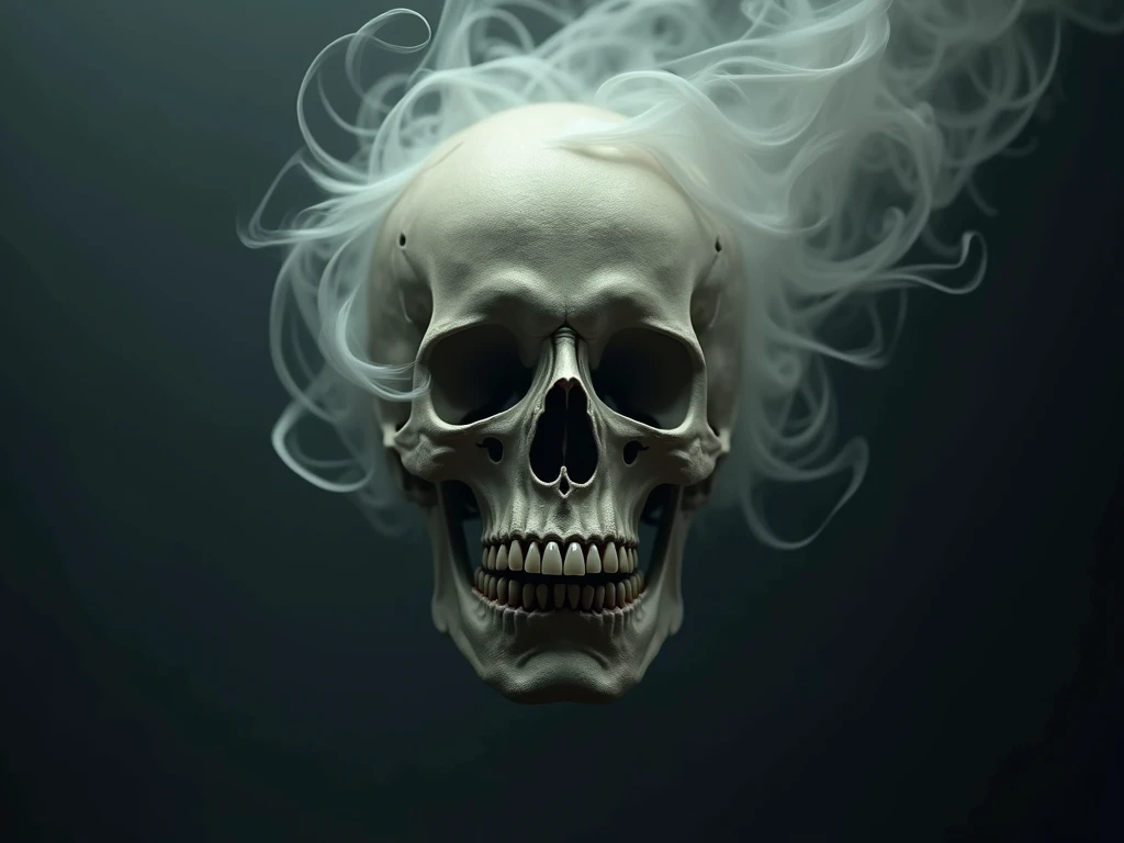 Skull smoking