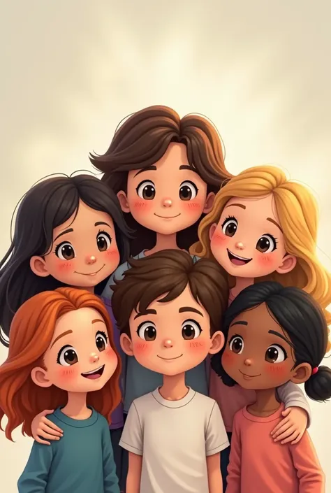 Profile pic of our cousins group of 4 girls and 1 boy 
