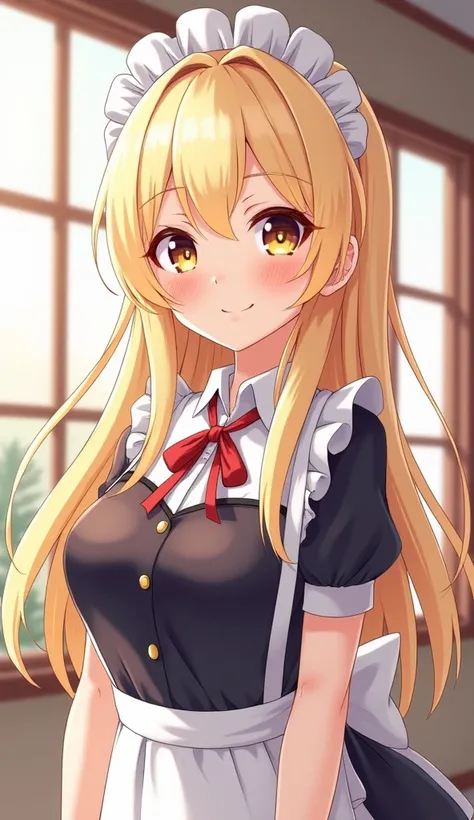 Beautiful 18 year old girl,  big eyes,  Big Breasts , Small and slim, 8k, top quality, ( very detailed head: 1.0), ( very detailed face : 1.0), ( very detailed hair : 1.0),   maid clothes,  Detailed Official Artwork ,   Anime Moe Art Style  ,  Detailed Ani...