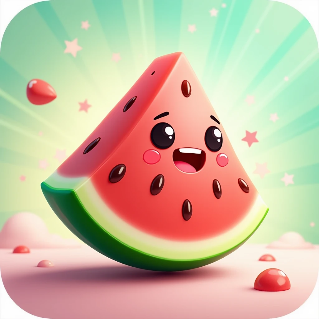 icon for - watermelon merge mobile game 4k, 8k,