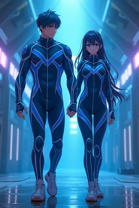 Me and my girlfriend wearing Blue Lock clothes from the anime 