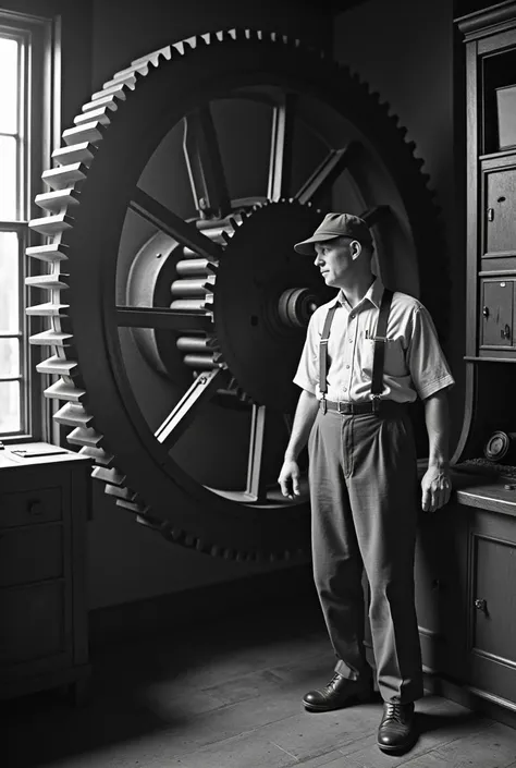 In 1929 a man named jhon Griffin works at mississippi Bridge controller room. One day he was showing his some massive gears that operate the Bridge. There were only two of them in that time