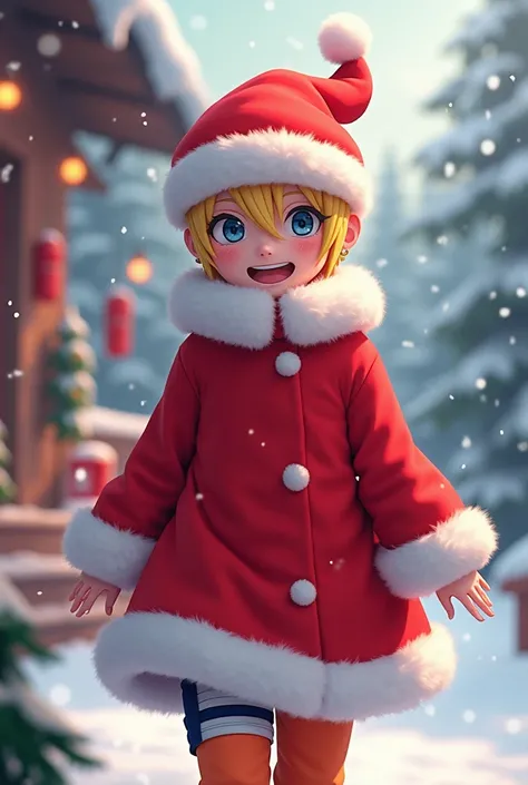 Naruto in Christmas dress 