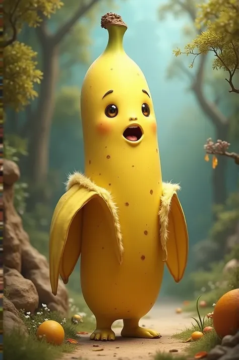 A banana with human characteristics