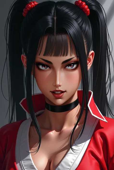 Juri Han with pigtails 