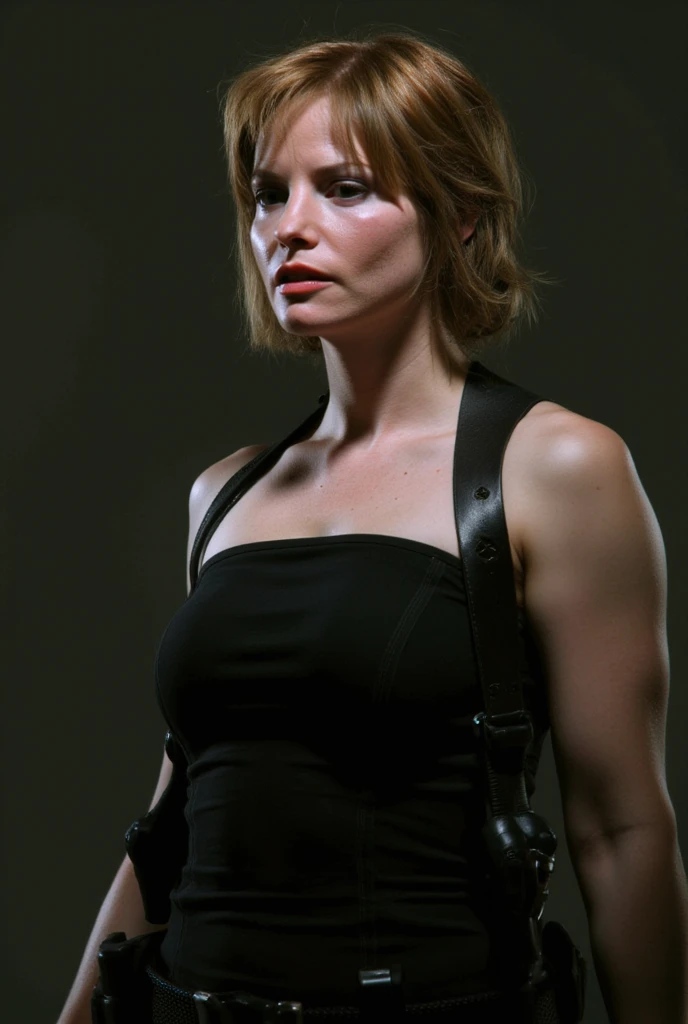  Sienna Guillory as Jill Valentine in the movie Resident Evil Apocalypse, "Portrait view ", "retrato", principal