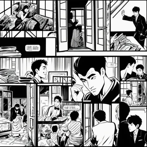 Monochrome Comics,The last frame is Chinese style